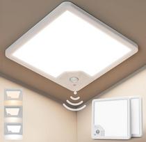 2 x lubų šviestuvas su judesio jutikliu - 22 W 2100 LM LED lubų šviestuvas "Radar" judesio jutiklis Plokščias šviestuvas su judesio jutikliu viduje su 3 spalvų temperatūromis, skirtas prieškambariui, garažui, laiptams, rūsiui, balkonui
