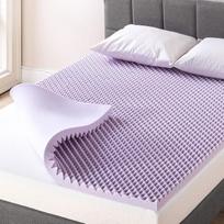 2" „Memory Foam“ čiužinio antklodė su levandų ekstraktu, „Queen“ dydžio