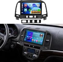 2+64GB 9 colių „Android“ automobilių radijas, skirtas „Hyundai Santa Fe“ (2006–2012 m.)