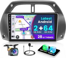 2+64G Android 13 automobilinis radijas Toyota RAV4 2001 2002 2003 2003 2004 2005 2006 su Wireless Carplay Android Car, 9 colių ekrano automobilinis radijas su Bluetooth/WiFi/GPS/ galinio vaizdo kamera/FM/RDS/SWC