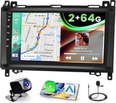 2+64G Android automobilinis radijas Mercedes Benz W169 W245 B160 B170 B180 B200 W639 Vito Viano W906 Sprinter Belaidis Carplay ir Android automobilis, 9 colių jutiklinio ekrano radijas Bluetooth/apvertimo kamera/FM/WiFi