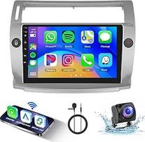 2+64G Hodozzy Carplay/Android automobilinis radijas Citroën C4 2004-2009/C-QUATRE 2008-2011 su navigacija, 9 colių jutiklinis ekranas su Mirror Link/WiFi/GPS/RDS/FM/Bluetooth/USB + atbulinės eigos kamera