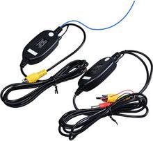 2,4 GHz belaidžio vaizdo atbulinės eigos kameros RCA vaizdo siųstuvo ir imtuvo rinkinys, skirtas automobilio atbulinės eigos kameros monitoriui, imtuvui, kamerai, DVD grotuvui, GPS, automobilio radijo grotuvui, moduliui, adapteriui ir paleidimo jungikliui