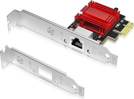 2,5Gbit PCIe tinklo plokštė, „GiGaPlus“ 2500Mbps Ethernet sąsajos adapteris su „Realtek RTL8125B“, „Wake on LAN“ funkcija, 2,5Gbit tinklo plokštė, suderinama su „Windows“, „Linux“ ir „MAC OS“