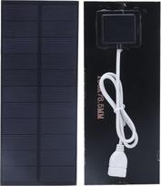 2,5 W nešiojamas saulės kolektorius, 188 x 78,5 mm, saulės energijos įkrovimo projektas, didelis energijos konversijos efektyvumas ir ilgaamžiškumas, skirtas šiltnamiams ir namų ūkiams