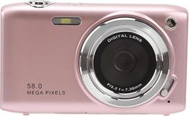 2,88 colių ekrano 58 MP 4K HD skaitmeninis fotoaparatas, 16 kartų priartinimas, fiksuoto židinio nuotolio makro režimas, fotografavimas pagal laikmatį, skaitmeninė vaizdo kamera su grožio režimu ir