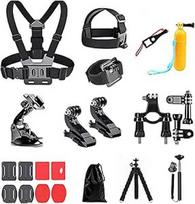 20 in 1 veiksmo kamerų priedų rinkinys, skirtas "GoPro Hero 9 8", "GoPro Max 7 6 5 4", "DJI Osmo Action", "Insta 360", AKASO, APEMAN, SJCAM, Campark
