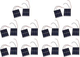 20 vnt. 1,5 V, 400 mA, 80×60 mm „Micro-Mini Power“ saulės elementų, skirtų saulės kolektoriams, „pasidaryk pats“ projektams, žaislams ir įkrovikliams