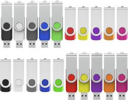 20 vnt. 4GB USB 2.0 atminties kortelių "Memory Stick Rotate Multicoloured Bulk Memory Sticks" (4GB, 20 vnt.)