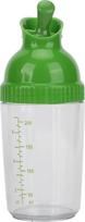 200 ml salotų padažo plaktuvas, sandarus indas su dangčiu, skirtas naudoti virtuvėje, baltas, puikiai tinka padažams, aliejams, actui, prieskoniams (GREEN)