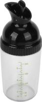 200 ml salotų padažo plaktuvas, sandarus indas su dangčiu, skirtas naudoti virtuvėje, baltas, puikiai tinka padažams, aliejams, actui, prieskoniams (BLACK)