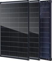 200 W (2 x 100 W) dvipusis 12 V saulės modulis, N tipo 16BB 25 % didelio efektyvumo A+ saulės elementas, fotovoltinis modulis, skirtas įkrauti B klasės furgonams, kemperiams, laivams, namų stogams ir ūkiams (865 x 578 mm)