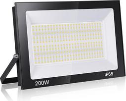 200 W lauko LED prožektorius, 20000 lm, atsparus vandeniui, IP65, šiltos baltos spalvos LED prožektorius, skirtas sodui, dirbtuvėms, kiemui ir garažui