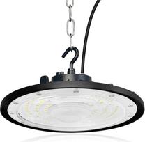200 W LED „UFO“ salės apšvietimas, salės prožektorius, aukšto lubų šviestuvas, 6500 K, šalta balta spalva su grandine, LED „UFO“ pramoninis šviestuvas, prožektorius, dirbtuvių ir gamybinių cechų apšvietimas