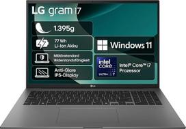 2025 LG gramo 17 colių nešiojamasis kompiuteris - "Intel Core Ultra 7" (16GB RAM, 1 TB SSD, "Intel Arc Graphics", "Windows 11 Home", "Bluetooth 5.3", "2xThunderbold 4") - pilkas
