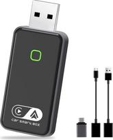 2026 Belaidis "Android" automobilio ir "Carplay" belaidis adapteris, 2 in 1, laidinis "Android" automobilio / "Carplay" belaidis palaikymas OTA, C tipo / USB kištukas, mini ir stabilus