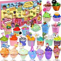 2026 m. Advento kalendorius mergaitėms, „Ice Cream Sundae“ Advento kalendorius vaikams, 24 dalių Kalėdų atgalinio skaičiavimo kalendorius