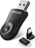 2026 m. patobulintas „2-in-1“ belaidis „CarPlay“ ir „Android“ automobilinis adapteris, „OTTOCAST Mini“ belaidis „CarPlay“ adapteris, skirtas „iOS 10+“ ir „Android 11+“ sistemoms, paverčia laidinį „CarPlay“ į belaidį (juodos spalvos)