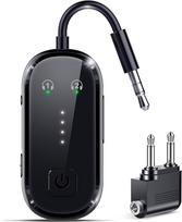 2026 m. patobulintas „Pro“ „Bluetooth 6.0“ siųstuvas ir imtuvas | „Bluetooth“ adapteris, skirtas prijungti televizorių, lėktuvą ar sporto salę prie belaidžių ausinių ir visų „AirPods“ modelių, su „Dual Link“ technologija ir mažu vėlavimu, belaidis adapter