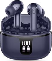 2026 m. „Bluetooth“ ausinės – belaidės, „Hi-Fi“ stereo, gilaus boso ausinės | 4 ENC triukšmo slopinimo mikrofonai, 50 valandų grojimo laikas, belaidės ausinės, IP-X7 atsparumas vandeniui, USB-C jungtis, sportinės ausinės, skirtos „Android“ ir „iOS“ įrengi