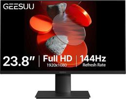 24 colių monitorius, kompiuterio ekranas, 144 Hz, 5 ms, FHD 1080p monitoriai | HDR10, 99 % sRGB, akių apsauga, VESA 75 x 75 mm, HDMI 2.0 ir DP 1.2 – žaidimams ir biurui