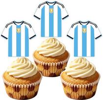 24 Stück Fußball WM 2026 Deko Cupcake Toppers, WM 2026 Trikot Tortendeko Fussball, WM Trikot Soccer Sport Tortenaufleger für Fussball Geburtstag Deko, Fußball Fan, Geburtstag Party Junge (AR)