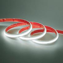 24 V COB LED juosta, 15 m, 320 LED/m, ypač ryški lanksti LED juosta, CRI ≥ 85, šaltai balta COB LED juosta, atspari vandeniui (IP68), LED girlianda su maitinimo šaltiniu, skirta akvariumų ir spintelių apšvietimui