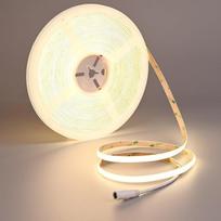 24 V COB LED juosta, 10 m, 4000 K, neutrali balta, 312 LED/m, 6300 LM, CRI 93+