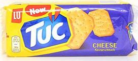 24 vnt. „Tuc“ sūrio ir druskos sausainių, sūrių krekerių, sūrių pyragaičių, 100 g