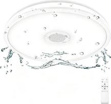 24 W LED lubinis šviestuvas vonios kambariui su nuotolinio valdymo pultu, skersmuo 28 cm