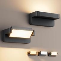 24 W LED sieninis šviestuvas, skirtas naudoti lauke ir viduje, antracito spalvos, 2 vnt. rinkinys