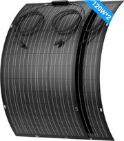 240 W lankstusis saulės kolektorius, 2 vnt. po 120 W lankstusis saulės kolektorius | Monokristalinis saulės kolektorius, IP67, skirtas kemperiams, automobiliams, sandėliams, stogams, valtims, balkonams, 12 V akumuliatoriams