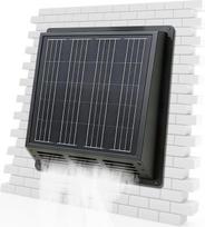 25 W saulės energija maitinamas ištraukiamasis ventiliatorius: 2500 apsisukimų per minutę greitai sukasi ištraukiamasis ventiliatorius su 12 V monokristaliniu saulės kolektoriumi, IP67 atsparumas vandeniui, 33 x 33 x 8,9 cm, skirtas palėpėms, garažams, ka
