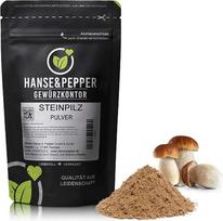 250 g natūraliai sumaltų porcini grybų miltelių iš „Hanse&Pepper Gewürzkontor“