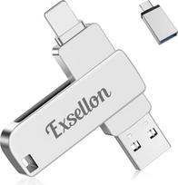 256GB USB atmintinė, skirta telefonams, planšetėms, „Android“ įrenginiams, kompiuteriams, planšetiniams kompiuteriams ir „Mac“ kompiuteriams