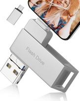 256GB USB atmintinė, „Levida Memory Stick USB 3.0 Photo Stick“ (mobilioji atmintinė, pasukamas dizainas, automatinis atsarginių kopijų kūrimas), skirta „iOS“, „iPhone“, „Android“ mobiliesiems telefonams, planšetėms, nešiojamiesiems kompiuteriams, stacion