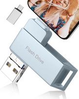 256GB USB atmintinė, „Levida Memory Stick USB 3.0 Photo Stick“ (mobilioji atmintinė, sukiojamas dizainas, automatinis atsarginių kopijų kūrimas), skirta „iOS“, „iPhone“, „Android“ mobiliesiems telefonams, planšetėms, nešiojamiesiems kompiuteriams ir stac