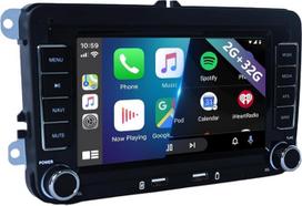 2G + 32G „Android 13“ automobilių radijas, suderinamas su „VW Passat“, „Golf MK5“, „Jetta“, „Caddy“, „EOS“ ir „Tiguan“ modeliais, su belaidžiu „CarPlay“ ir „Android Auto“, IPS jutikliniu ekranu, FM/RDS radiju, „Bluetooth“, GPS, „Wi-Fi“ ir dviem USB prieva