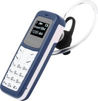 2G mobilusis telefonas, paprastas GSM mobilusis telefonas su ausies kabliuku, "Bluetooth" ausinių rinkiklis, atsarginis telefonas automobilyje, 350 mAh akumuliatorius, viena SIM kortelė, vienas budėjimo režimas (mėlynas)