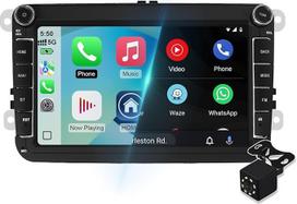 2G, 64G, 8 colių „Android 14“ automobilių multimedijos grotuvas-radijas-stereo, skirtas „VW Polo“, „Golf“, „Passat“ ir „Seat“ automobiliams, su belaidžiu „CarPlay“, „Android Auto“, „MirrorLink“, „Wi-Fi“, SWC, GPS navigacija, „Bluetooth“, FM ir atbulinės v