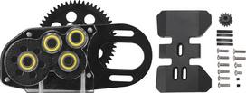 2Low Gearbox Lengva dviejų greičių pavarų dėžė, skirta SCX10 II III Capra 1/10 RC automobiliui (juoda)
