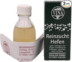 2x „Vina Pure“ kultivuotos mielės, skirtos šaltai fermentacijai, tinka iki 100 L vyno