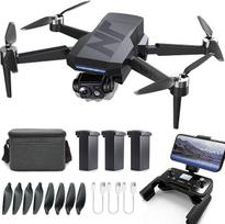 3 ašių stabilizatorius, GPS dronas su 4K kamera, 90 min. skrydžio trukmė (3 baterijos), 1000 m valdymo nuotolis, automatinis grįžimas, automatinis sekimas, bešepetėlis variklis, 5G FPV kvadkopteris pradedantiesiems (sveria mažiau nei 249 g)