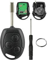 3 mygtukų nuotolinio valdymo pultas, suderinamas su „Ford Mondeo“, „Focus“, „Fiesta“, „KA“ ir „Transit“ modeliais, 433 MHz dažnio, su 4D60 mikroschema, atsarginis automobilio raktelio korpusas
