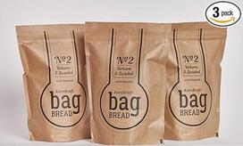 3 pakuotės: BagBread KornKraft Nr. 2 "Urkorn & Onion" duonos kepimo mišinys be mielių ir kviečių maišelyje 3 x 750 g