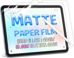 3 popieriaus plėvelių pakuotė, suderinama su iPad 11 (A16) 2025/10th Gen 10.9 Inch 2022, matinės popieriaus plėvelės ekrano apsauga nuo atspindžių PET popieriaus plėvelės ekrano apsauga rašymui, piešimui, eskizavimui