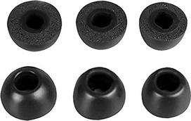 3 poros atsarginių ausų kamštukų, suderinamų su „Samsung Galaxy Buds Pro“, su atminties putų pagalvėlėmis (S/M/L, juodos spalvos)