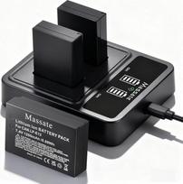 3 vnt. 1200 mAh LP-E12 akumuliatorių rinkinys + LED PD20W greitojo įkrovimo įrenginys - Pilnas įkrovimas per 2,5 valandas, LP-E12 baterija skirta „Canon EOS M“, „M2“, „M10“, „M50“, „M50 Mark II“, „M100“, „M200“, „Rebel 100D“ ir „PowerShot SX70 HS“ fotoapa