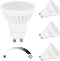 3 x GU10 reguliuojamo ryškumo 1000LM 230V 10W LED lemputės (LED šviesos ekvivalentas 100W halogeninei lemputei) 120° kampu LED taškinis apšvietimas (baltas)
