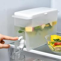 3,5 l talpos plastikinis namų ūkio šaldytuvas su čiaupu, skirtas vaisiams, arbatos puodeliui, limonadui, gėrimų talpyklai, šaldytuvui, lauko naudojimui